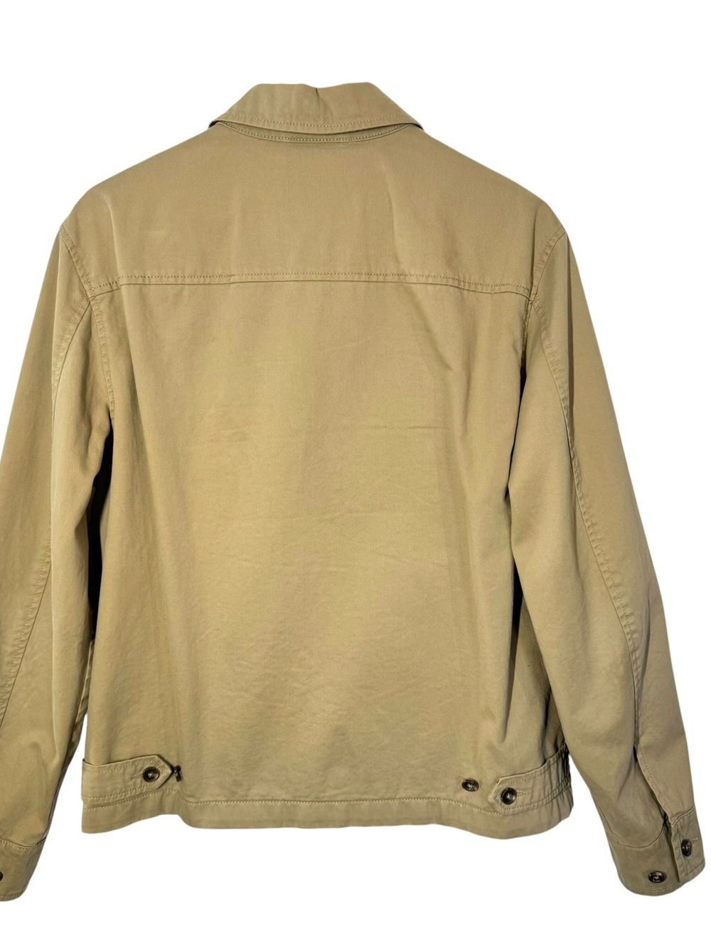 Vintage Polo Ralph Lauren Tan Harrington Jacket Coat Plaid Lined Men's M Golf - Picture 2 of 10